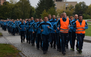 Účastníci charitativního běhu ve Vyškově