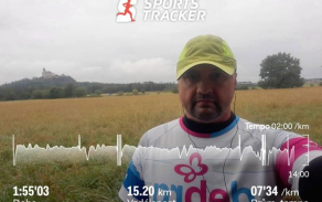 Četař Zbyněk Čermák ze 141. zásobovacího praporu. Rozhodl se 100 km trasu pokořit osobně, a tak celý týden běhal každou volnou chvilku, za každého počasí, aby svého cíle dosáhl.