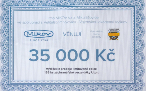 Na účtu Vojenského fondu solidarity přibyde 35 000 Kč.