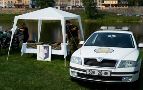 Svůj prezentační stánek měla na akci i Vojenská policie... 