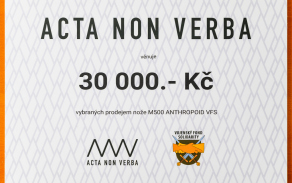 Společnost ANV Knives s.r.o. věnovala do fondu 30 000 Kč.