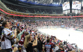Nefalšovaná radost fanoušků při vstřelení branky. Foto: Michal Voska.