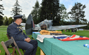 Předseda Czech Spitfire Clubu pan Zdeněk Sadecký. 