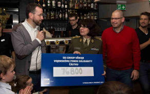 Vojenský fond solidarity obdržel dar ve výši 76 800 Kč