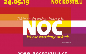 Pozvánka na Noc kostelů 2019. 