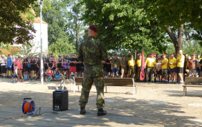 Úvodní proslov velitele 43. vpr pplk. Jiřího Adamce.