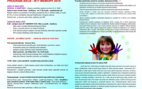 Podrobný program akce B17 MEMORY 2019.